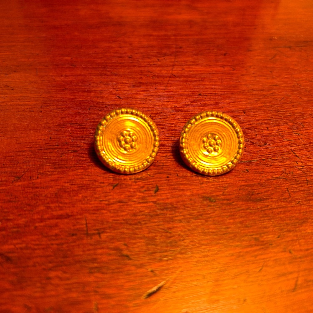 24K gold earrings